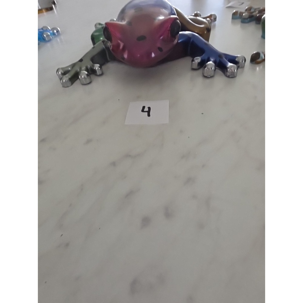 Large Handmade Resin Decorative Frog - Picture 8 of 13
